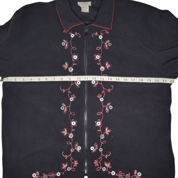 Microfleece embroidered zip up - Picture 4 of 5